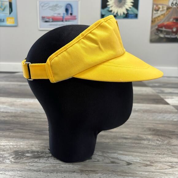 Vintage 70s 80s Pro Shop LA Chargers Yellow Mens OS Logo USA Made Visor Cap NFL - Picture 4 of 7